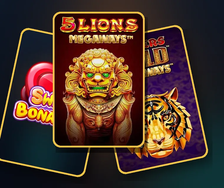 Slotovi u Golisimo — 5 Lions Megaways, Sweet Bonanza, 8 Tigers Gold Megaways